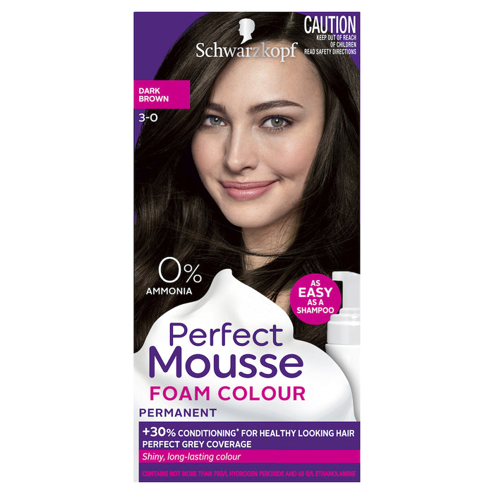 Schwarzkopf Perfect Mousse 3.0 Dark Brown Hair Colour