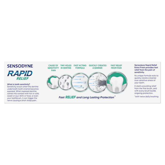 Sensodyne Toothpaste Rapid Relief Extra Fresh 100g