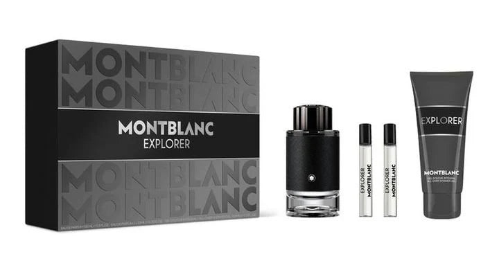 Montblanc For Men EDP 100 ML + 2 x EDP 7.5ml & Shower Gel 100ml Gift Set