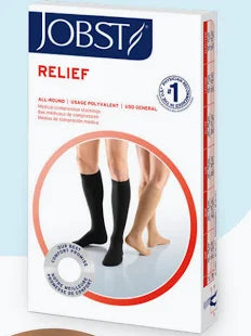 JOBST RELIEF K/HIGH LARGE FC O/T BGE 15-20MMHG.