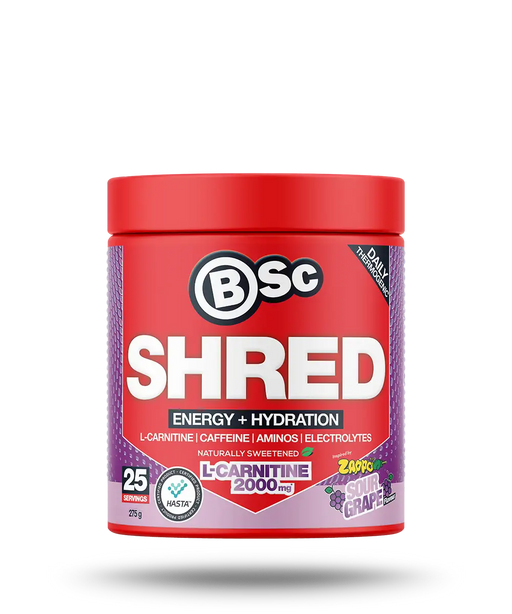 BSc Energy Shred Hydration Zappo Sour Grape Powder 275g.