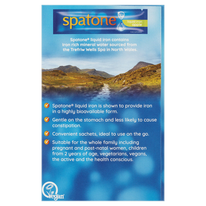 Spatone Liquid Iron Apple Supplement Sachets 28x25ml