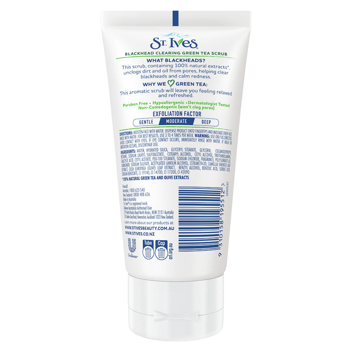 St Ives Blackhead Clearing Green Tea Scrub 150ml