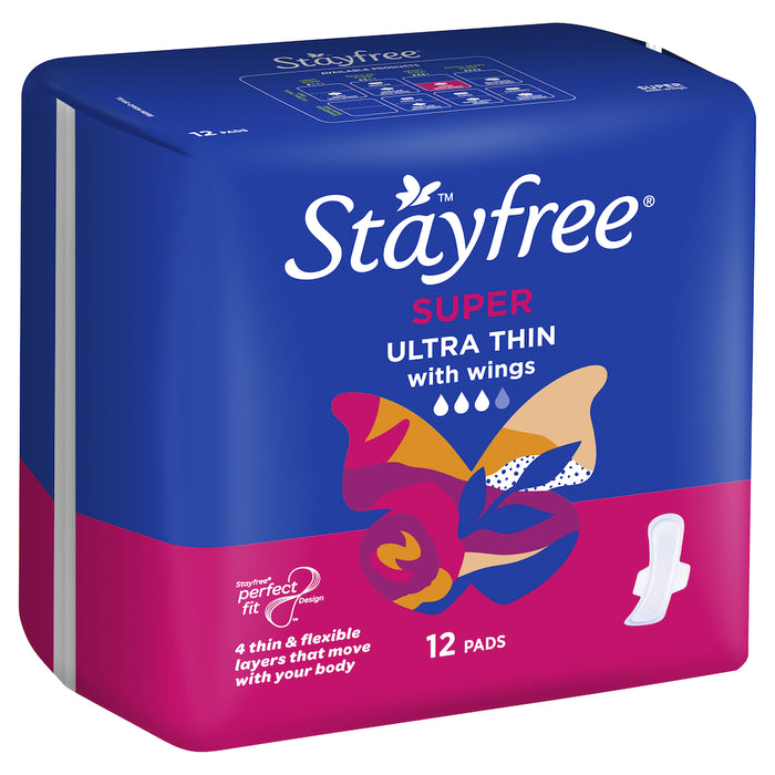 Stayfree Ulta Thin Super Wings 12