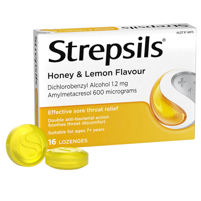 Strepsils Lozenges Honey & Lemon 16