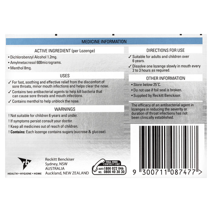 Strepsils Plus Blocked Nose Relief  16 Lozenge