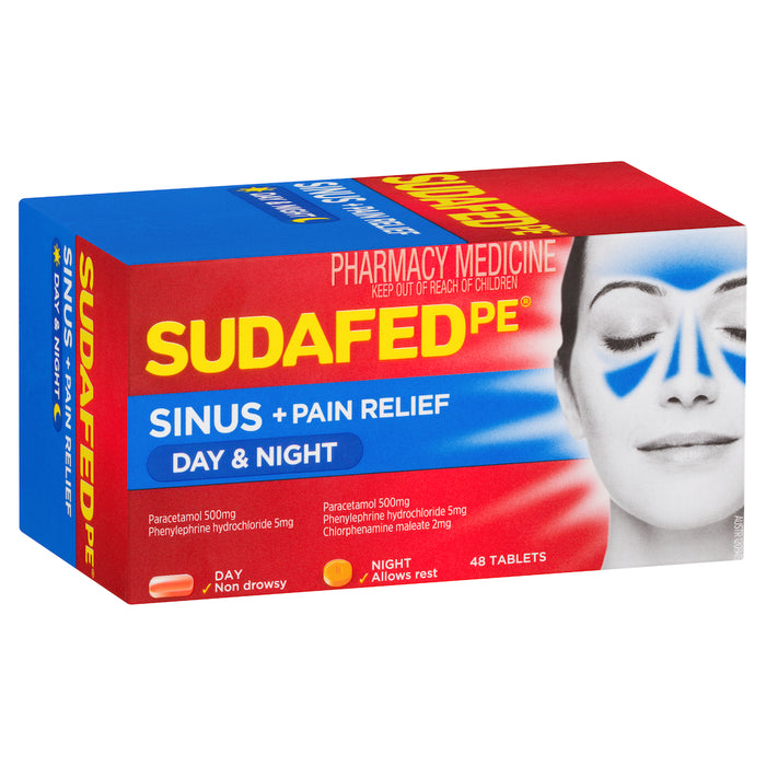 Sudafed PE Day and Night Tablets 48