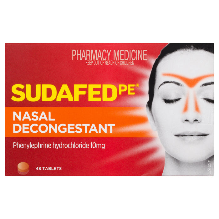 Sudafed PE Nasal Decongestant Tablets 48