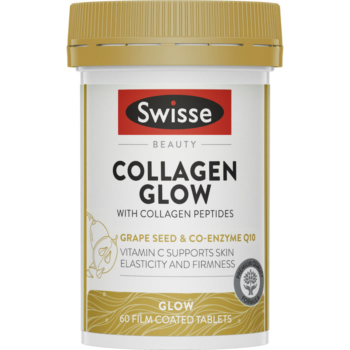 Swisse Collagen Glow with Collagen Peptides 60 Tablets