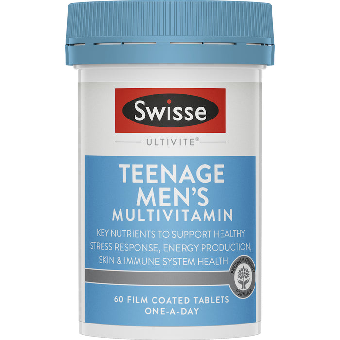 Swisse Mens Teenage Ultivite 60 Tablets