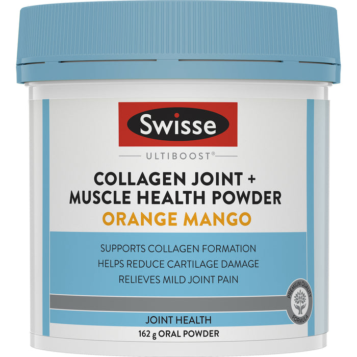 Swisse Ultiboost Collagen Joint + Muscle Health Powder Orange Mango 162g