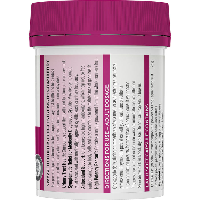 Swisse Ultiboost High Strength Cranberry 90 Capsules