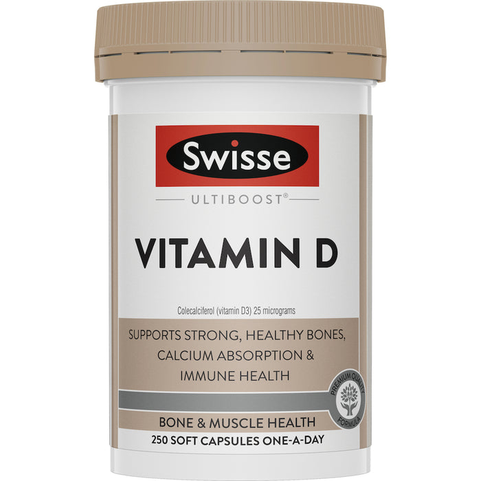 Swisse Ultiboost Vitamin D 250 Capsules