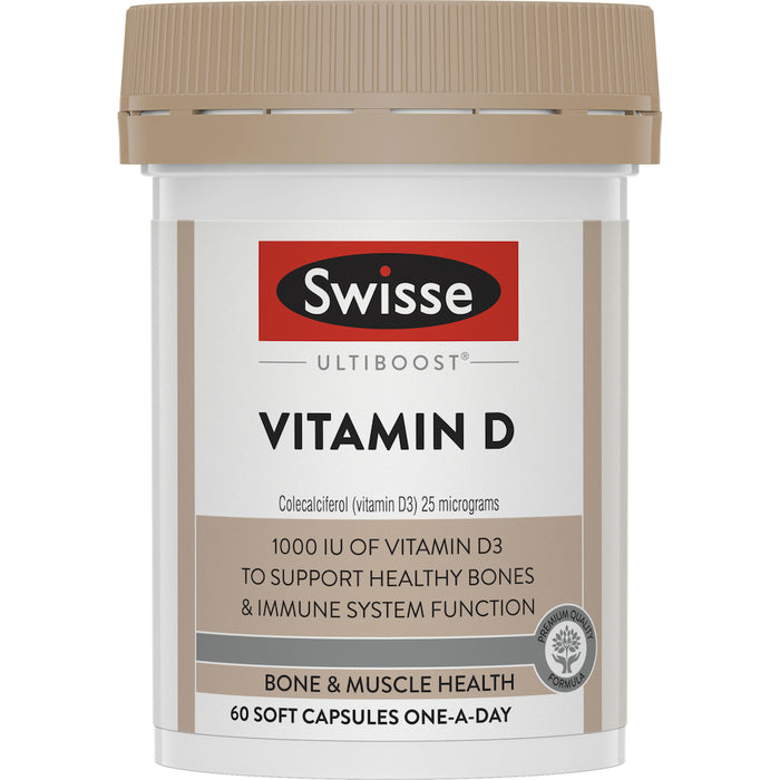 Swisse Ultiboost Vitamin D 60 Capsules