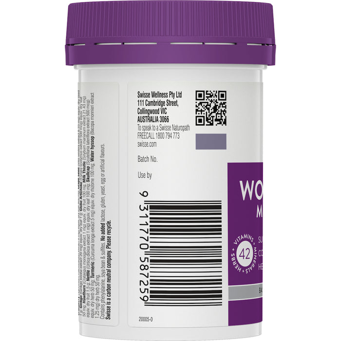 Swisse Womens Ultivite 50+ 60 Tablets