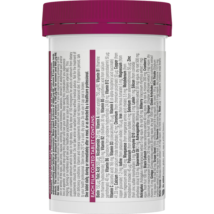 Swisse Womens Ultivite 50+ 90 Tablets