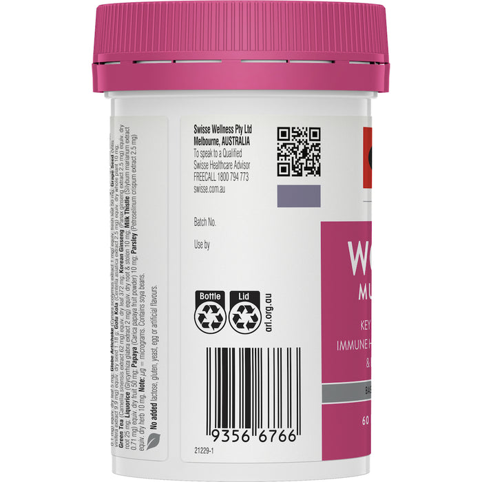 Swisse Womens Ultivite Multivitamin 60 Tablets