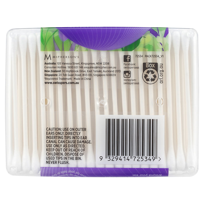 Swisspers Cotton Tips Paper Stems 240 Pack