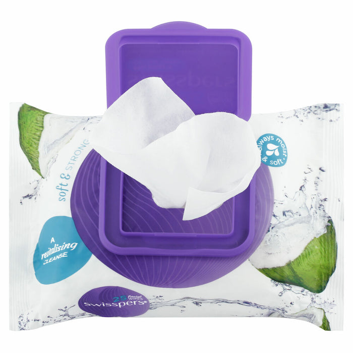 Swisspers Facial Wipe Micellar With Coconut Water 25