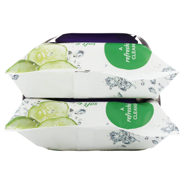 Swisspers Facial Wipes Cucumber Travel 25pk x 2