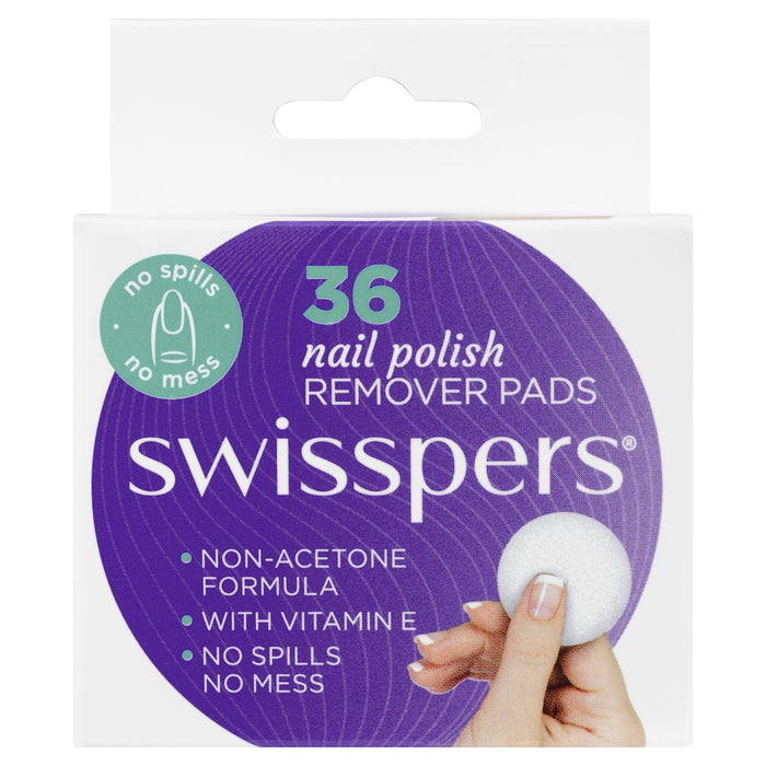 Swisspers Nail Polish Remover Pads 36