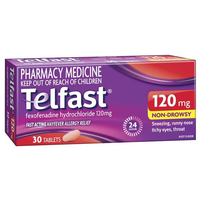 Telfast 120mg 30 Tablets