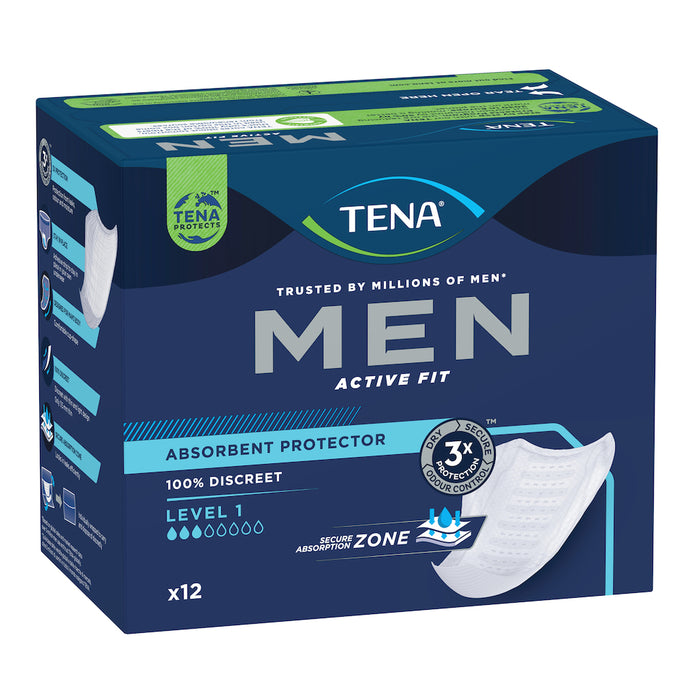 Tena For Men Pads Level 1 12 Pack