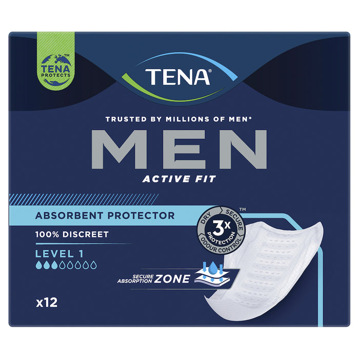 Tena For Men Pads Level 1 12 Pack