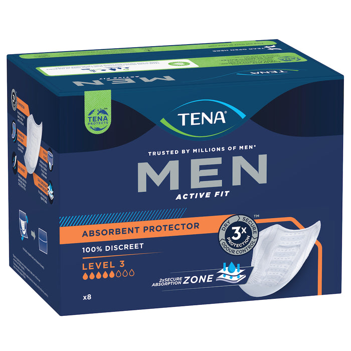 Tena For Men Pads Level 3 8 Pack