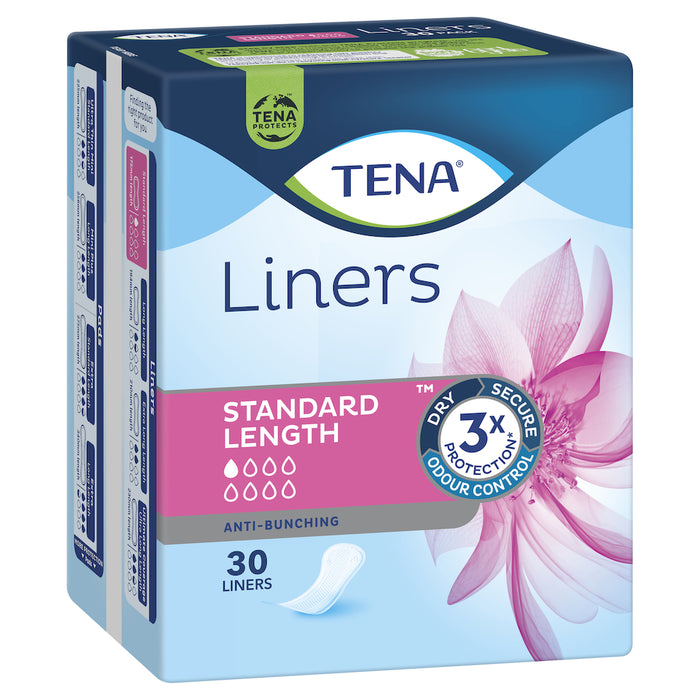 TENA Standard Liners 30 Pack