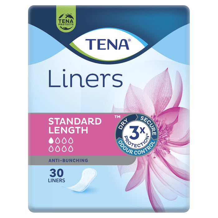 TENA Standard Liners 30 Pack