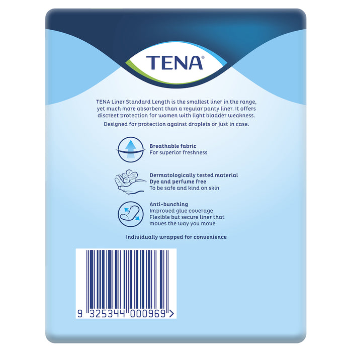 TENA Standard Liners 30 Pack