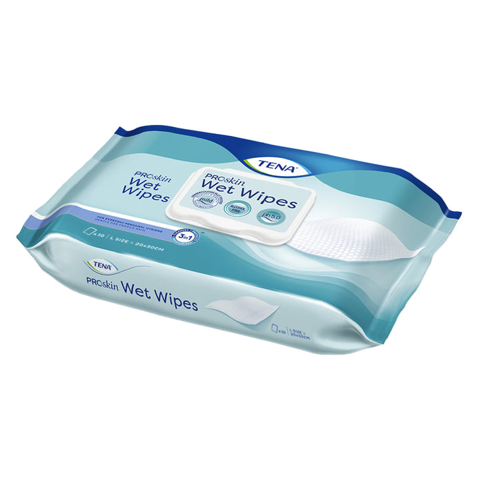 Tena Wet Wipes 50 Pack