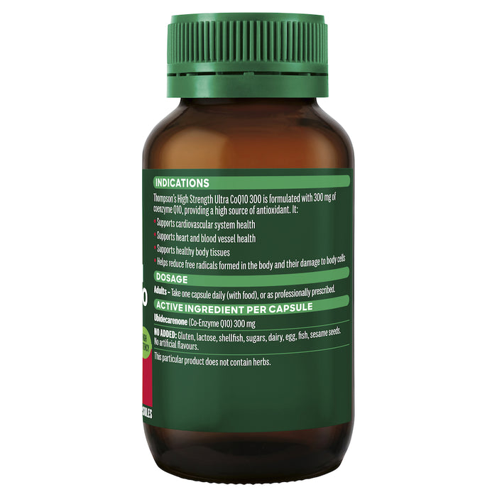 Thompson's High Strength Ultra CoQ10 300mg 60 Capsules