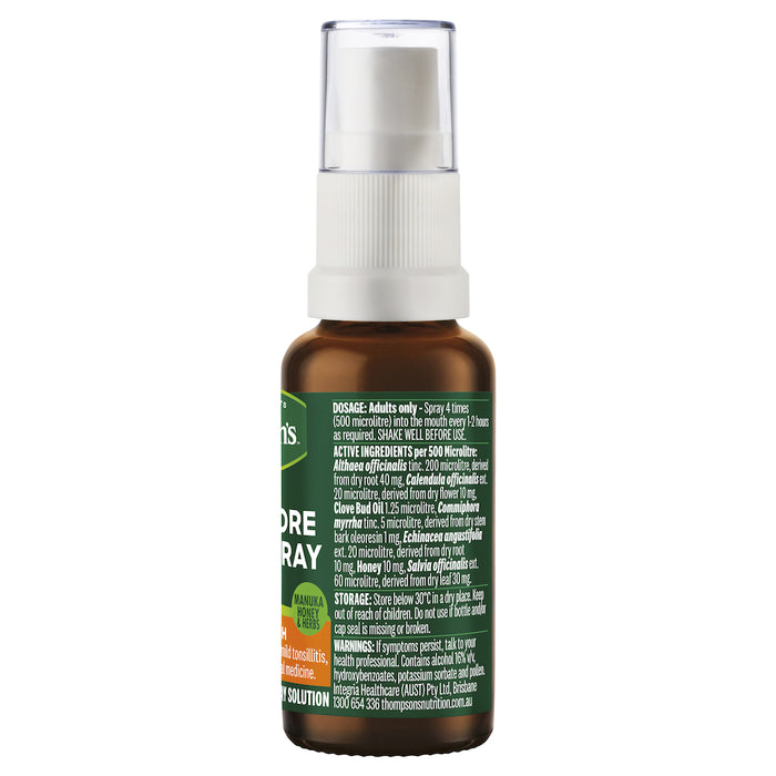 Thompson's Manuka Sore Throat Spray 25ml