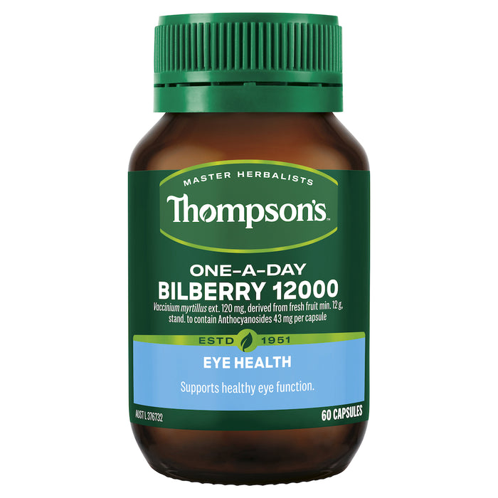 Thompson's One-a-day Bilberry 12000mg 60 Capsules