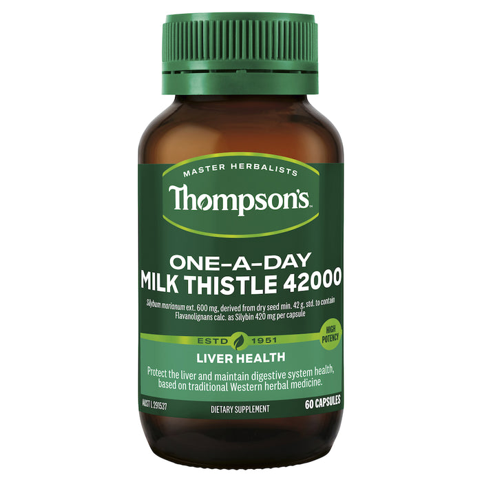 Thompson's One-a-day Milk Thistle 42000mg 60 Capsules