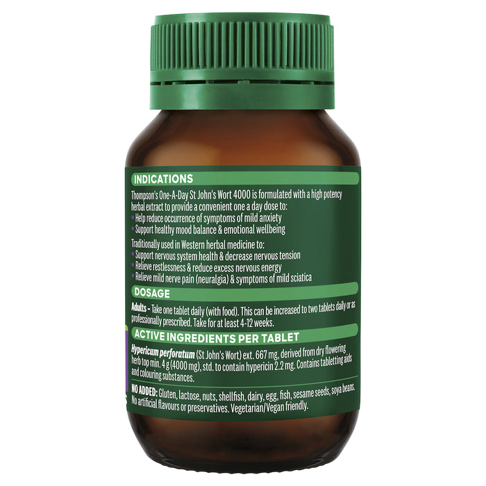 Thompson's One-a-day St John's Wort 4000mg 60 Tablets