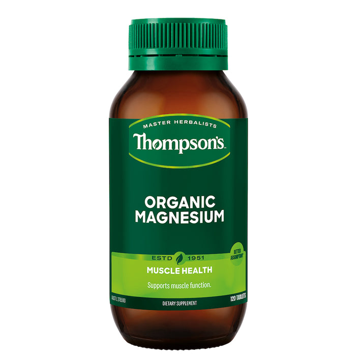 Thompson's Organic Magnesium 120 Tablets