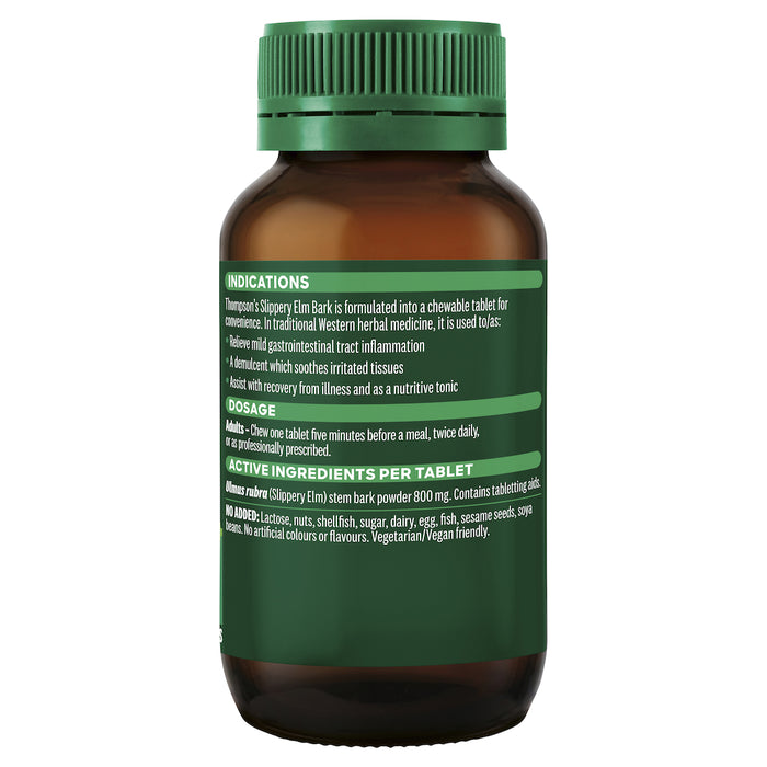 Thompson's Slippery Elm Bark 800mg 60 Tablets