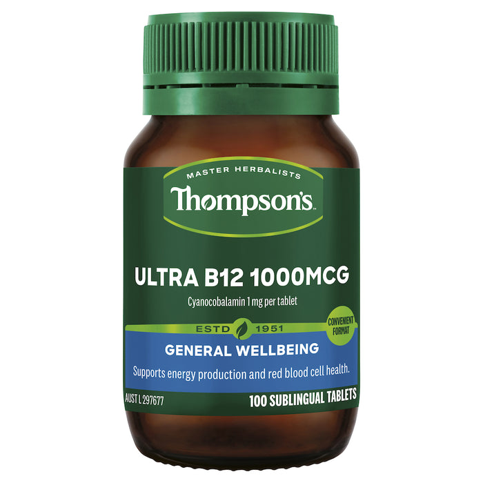 Thompson's Ultra B12 1000mcg 100 Tablets