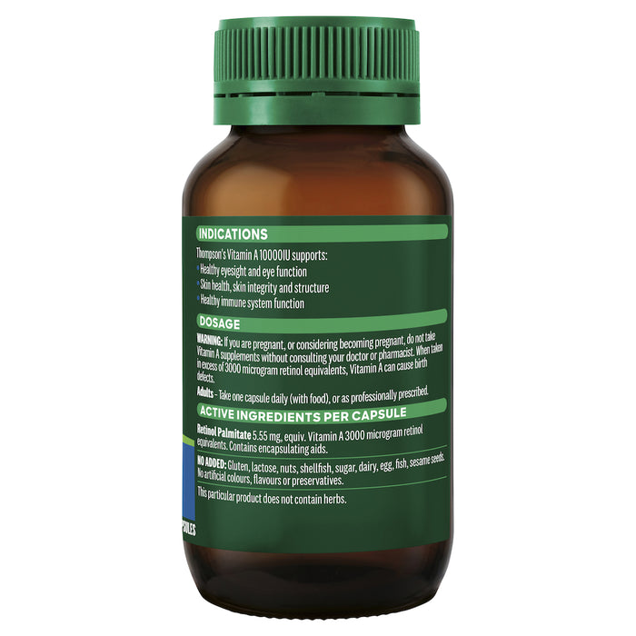 Thompson's Vitamin A 10000iu 150 Capsules