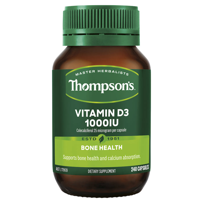 Thompson's Vitamin D3 1000iu 240 Capsules