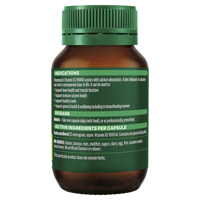 Thompson's Vitamin D3 1000iu 240 Capsules