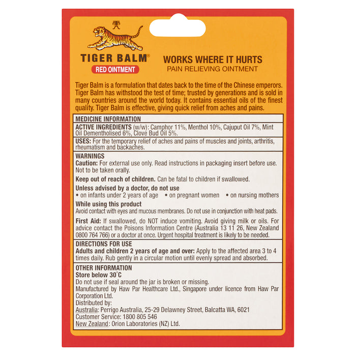 Tiger Balm Red Ointment 18g