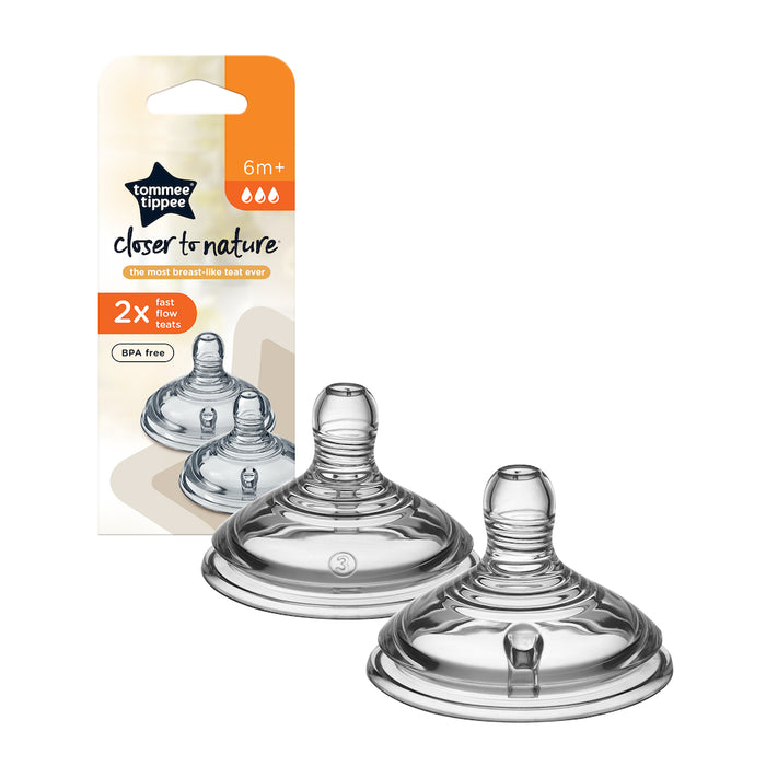 Tommee Tippee Close To Nature Fast Flow Teats 2 Pack