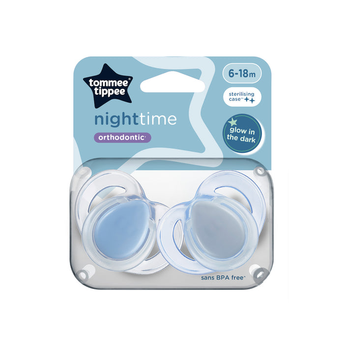 Tommee Tippee Close To Nature Night Time Soother 6-18 Months 2 Pack