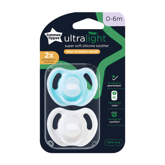 Tommee Tippee Ultra Light Soother 0-6m 2 Pack