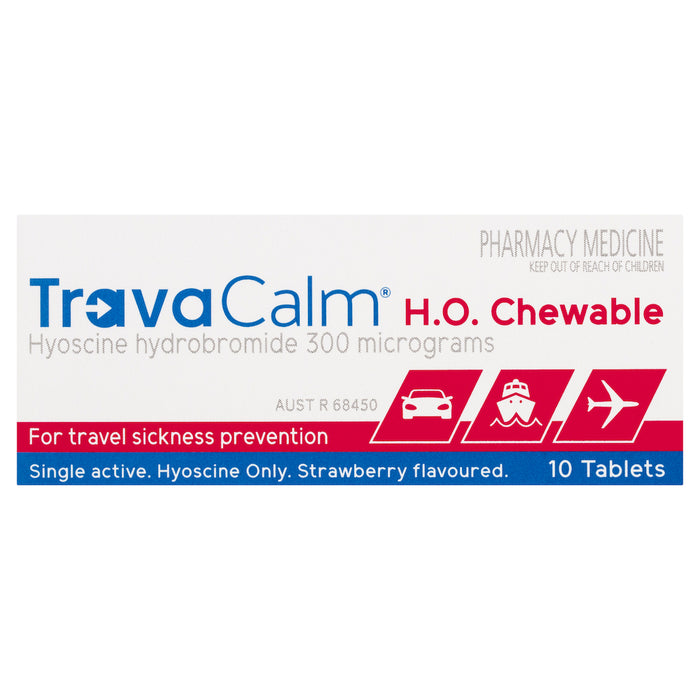 Travacalm HO Strawberry 10 Tablets