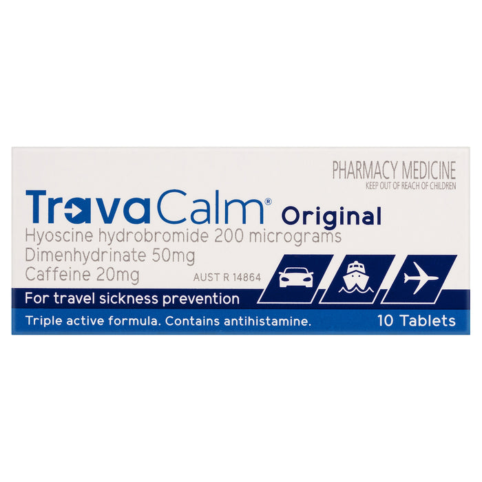 Travacalm Original 10 Tablets